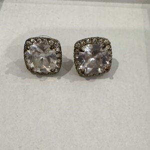 Faux Diamond Stud Statement Costume Jewelry Earrings